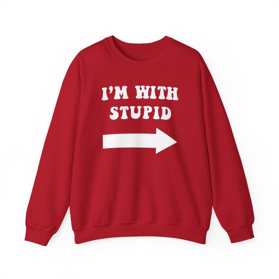 Jimmy Kimmel I'm With Stupid Unisex Heavy Blend™ Crewneck Sweatshirt