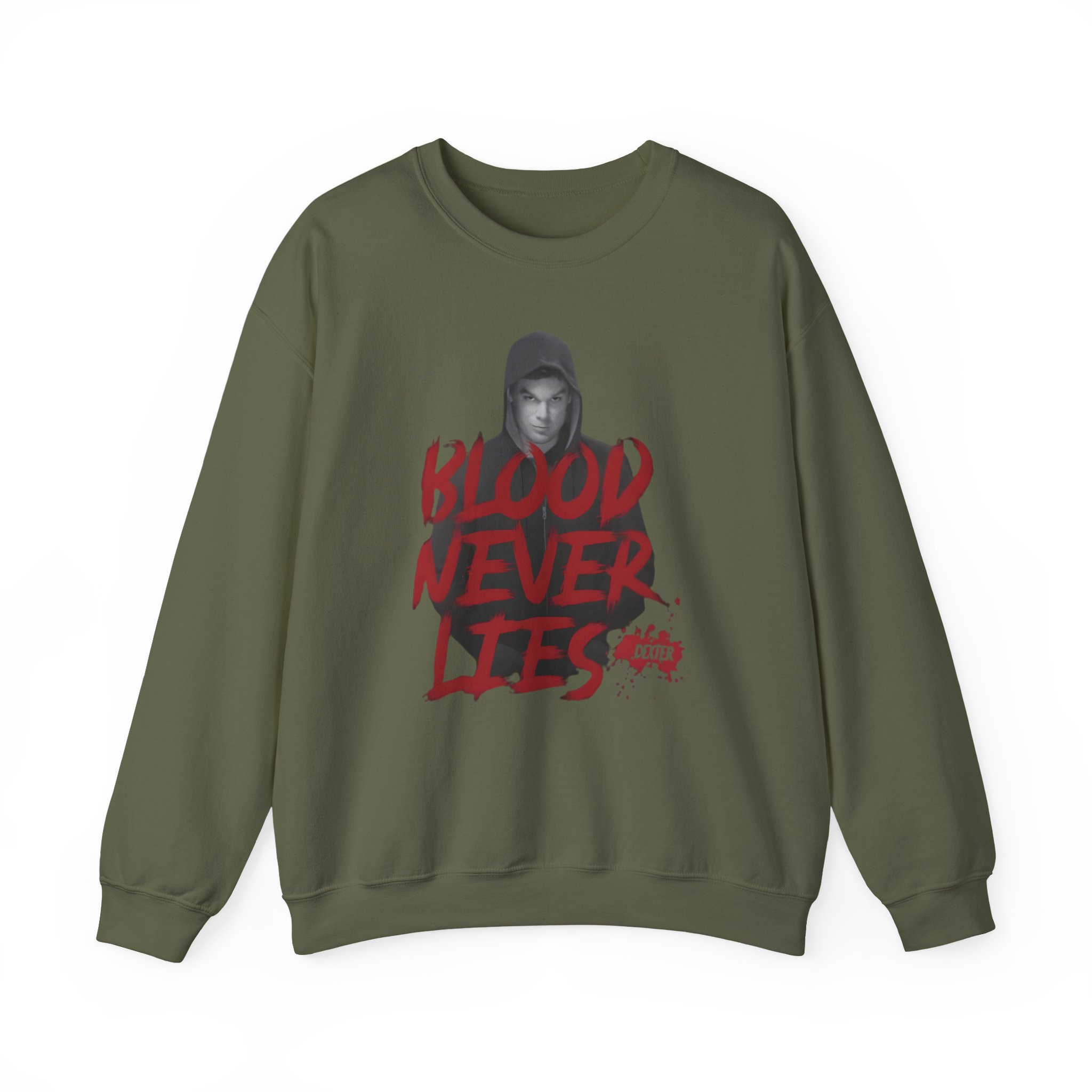 Dexter Blood Never Lies Unisex Heavy Blendâ„¢ Crewneck Sweatshirt
