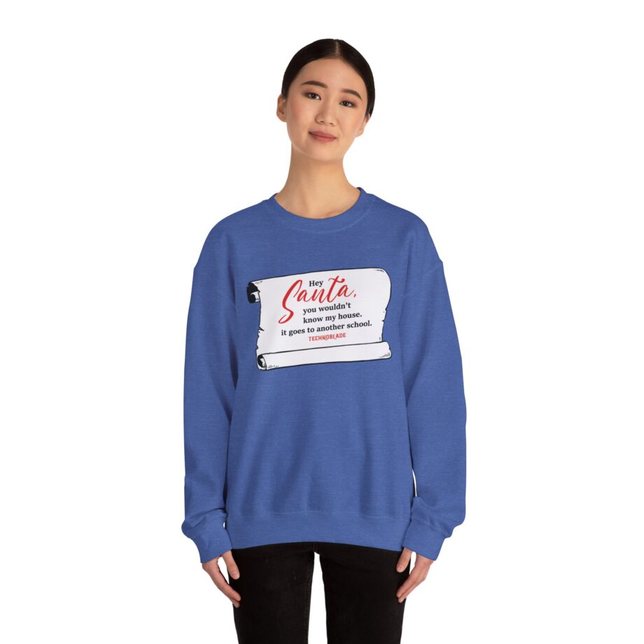 Technoblade Hey Santa Unisex Heavy Blend™ Crewneck Sweatshirt