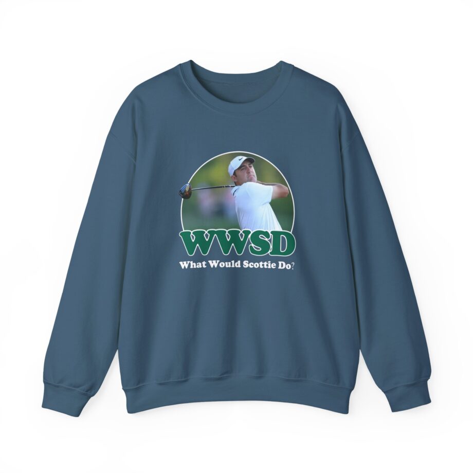 Scottie Scheffler What Would Do Wwsd Unisex Heavy Blend™ Crewneck Sweatshirt