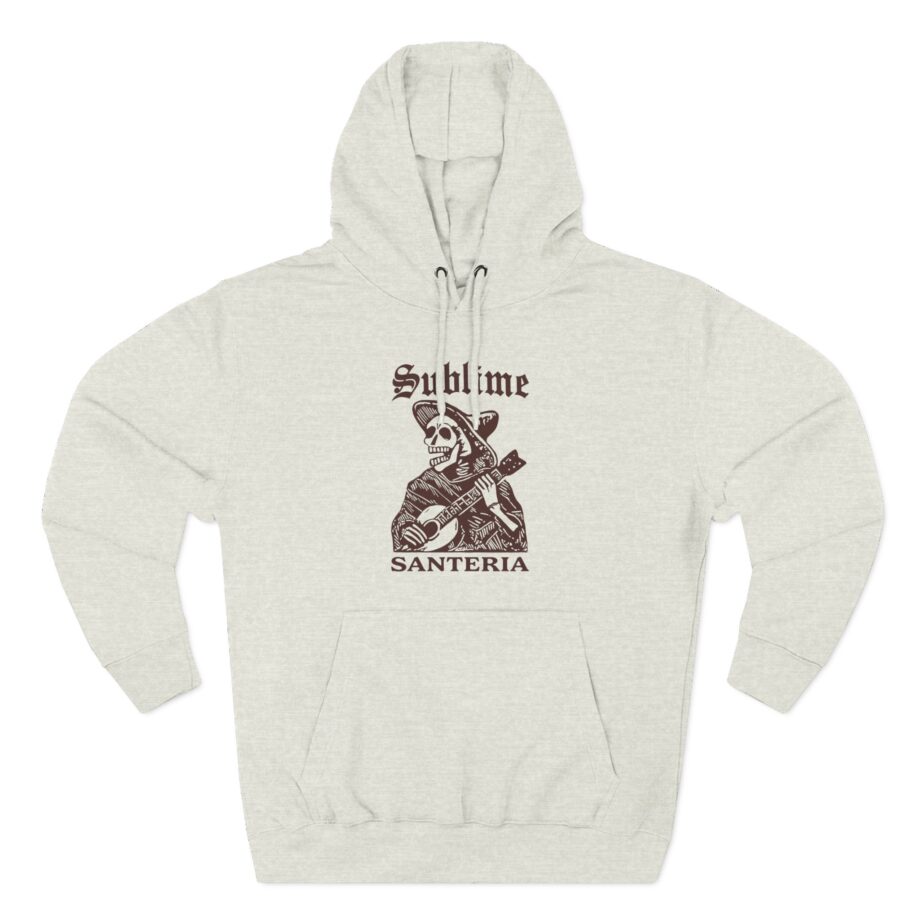 Sublime Santeria Skeleton Three-Panel Fleece Hoodie