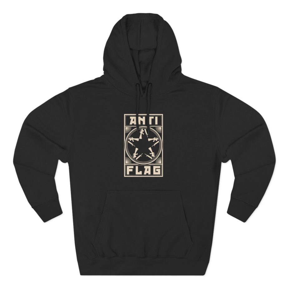 Anti Flag Comrade Gunstar Three-Panel Fleece Hoodie