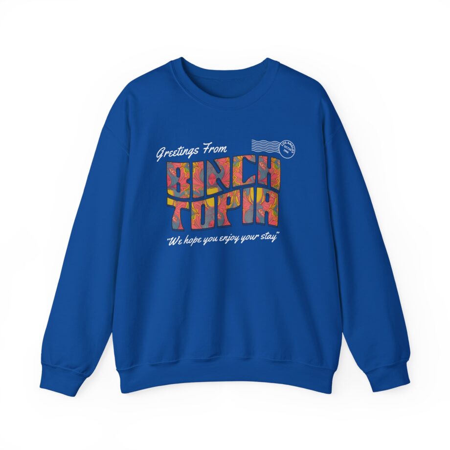 Binchtopia Postcard Unisex Heavy Blend™ Crewneck Sweatshirt