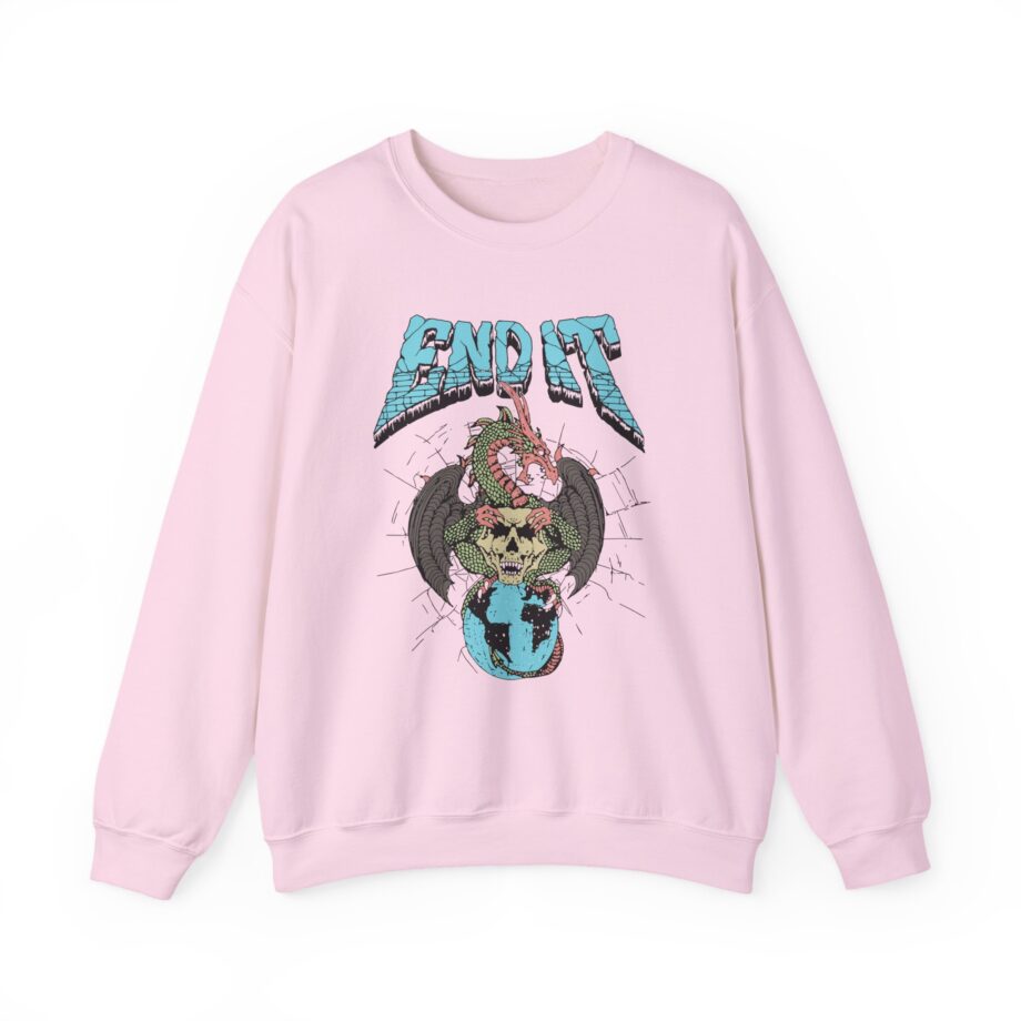 End It Dragon Skull Unisex Heavy Blend Crewneck Sweatshirt