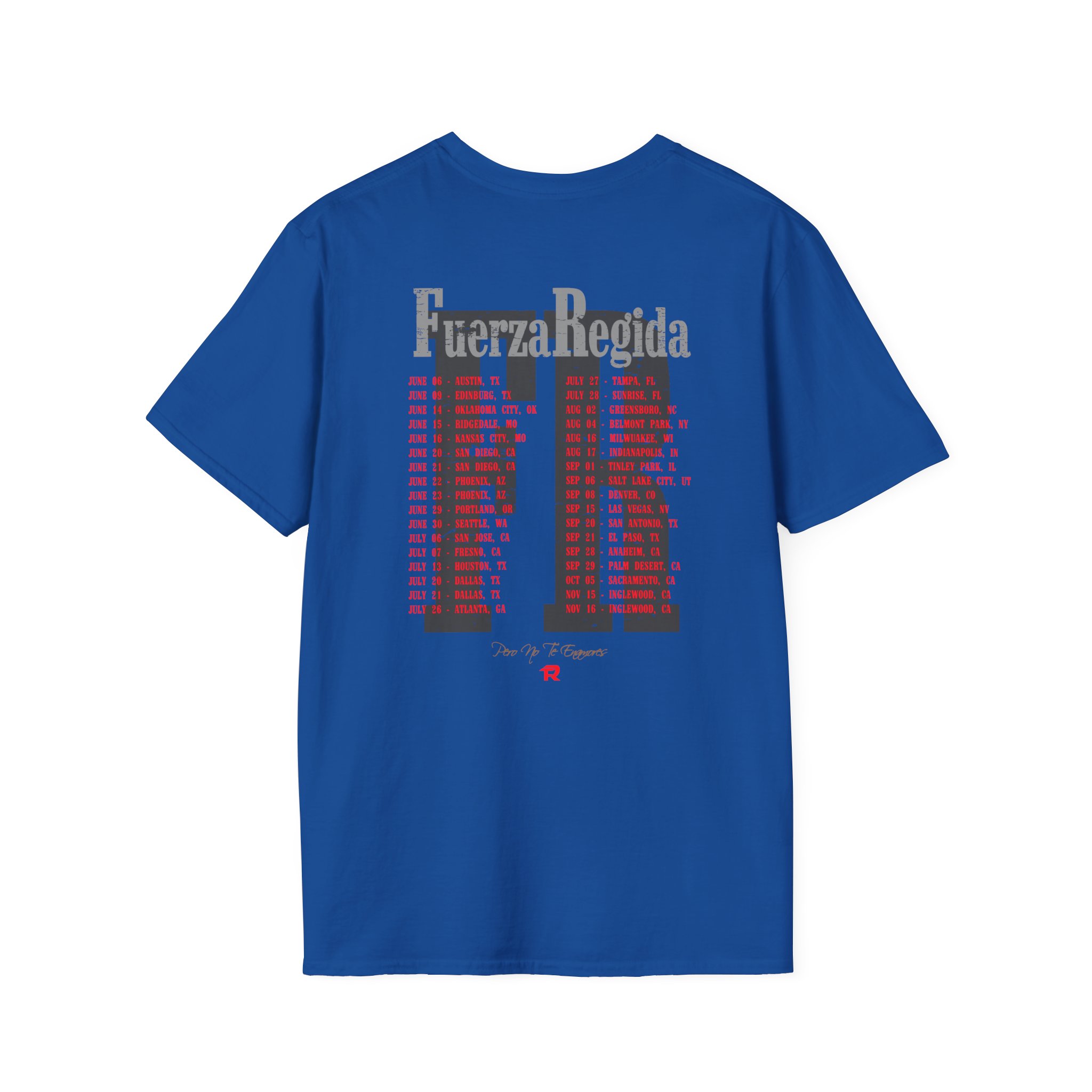 Fuerza Regida Band Tour Dates Unisex Softstyle T-Shirt