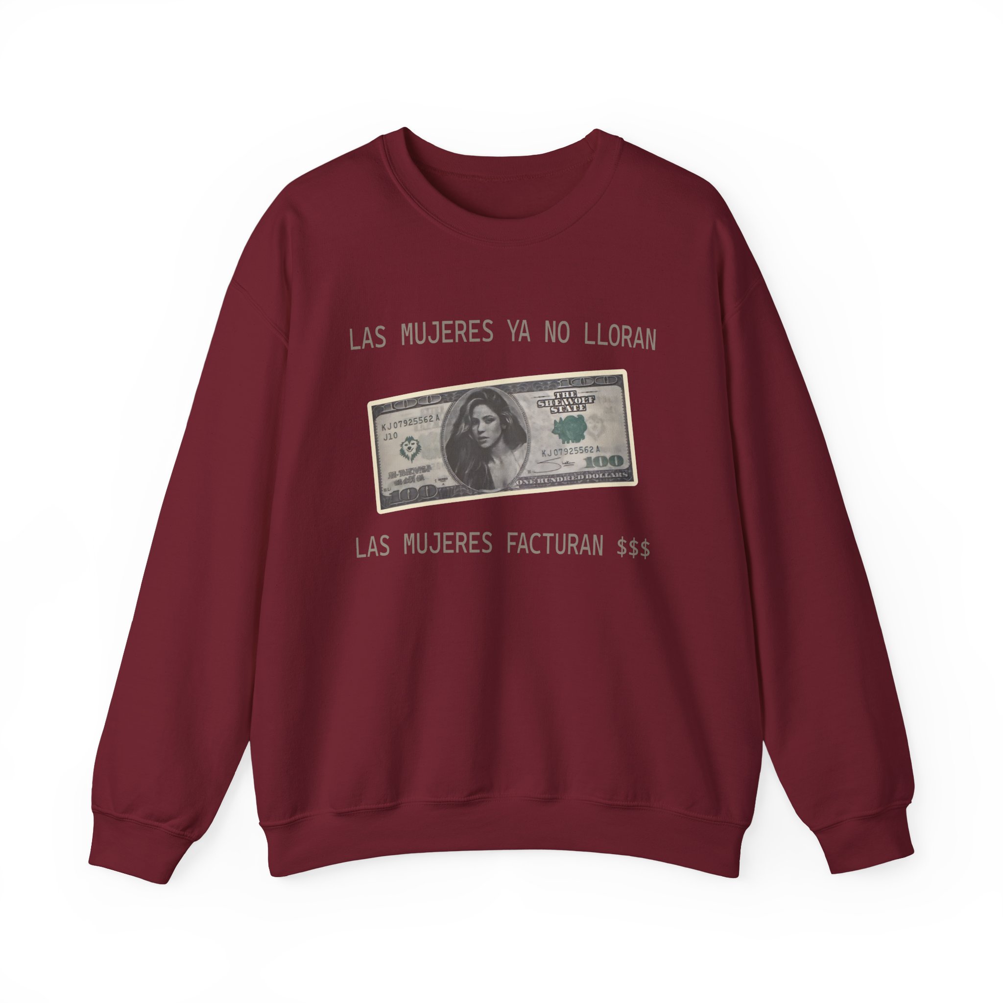 Shakira Dollar Bill Unisex Heavy Blendâ„¢ Crewneck Sweatshirt