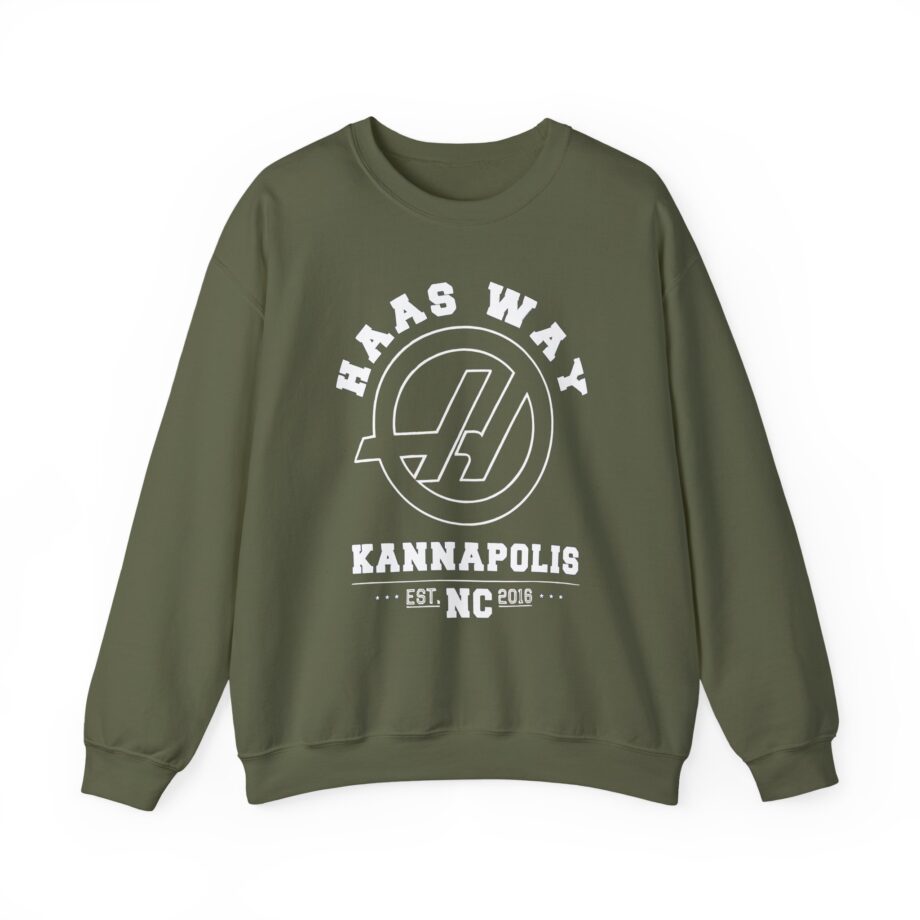 Haas F1 Haas Way Kannapolis Unisex Heavy Blend™ Crewneck Sweatshirt