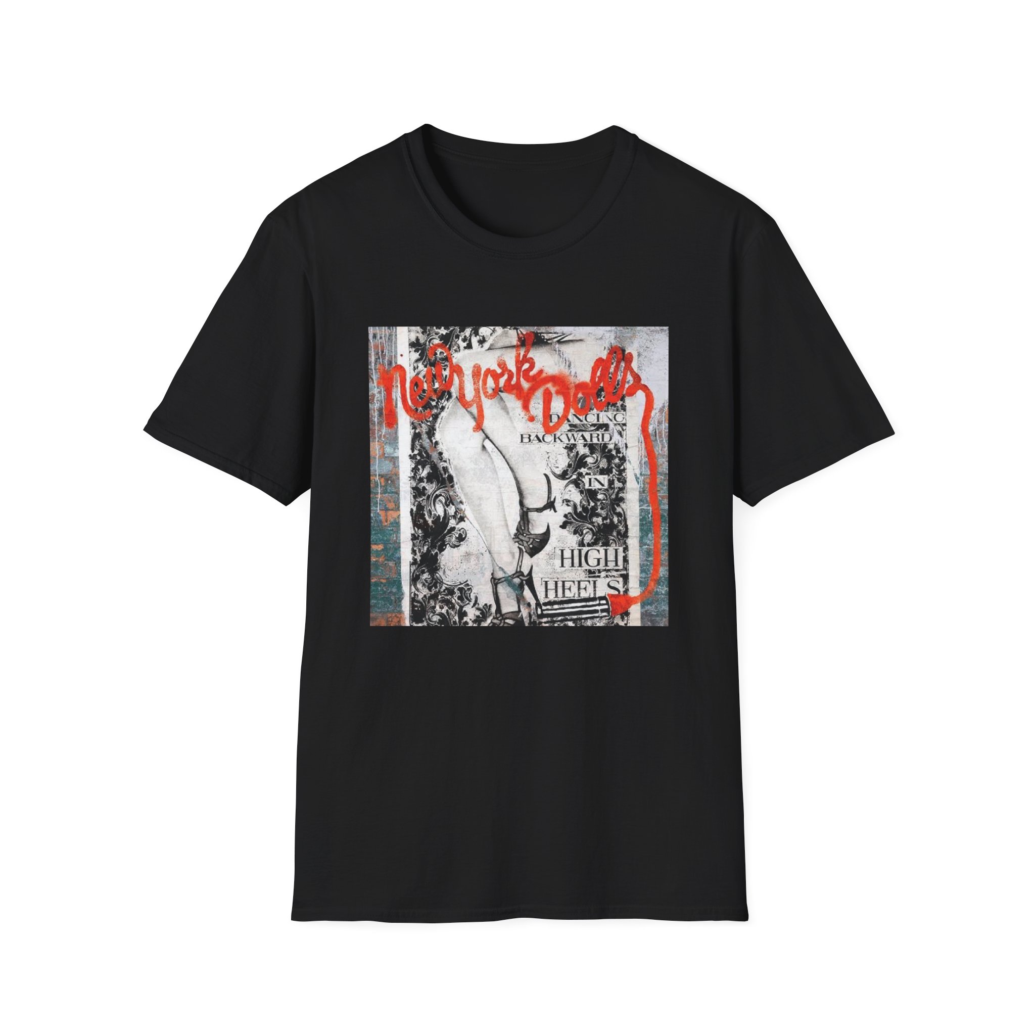 New York Dolls Dancing Backward Album Unisex Softstyle T-Shirt