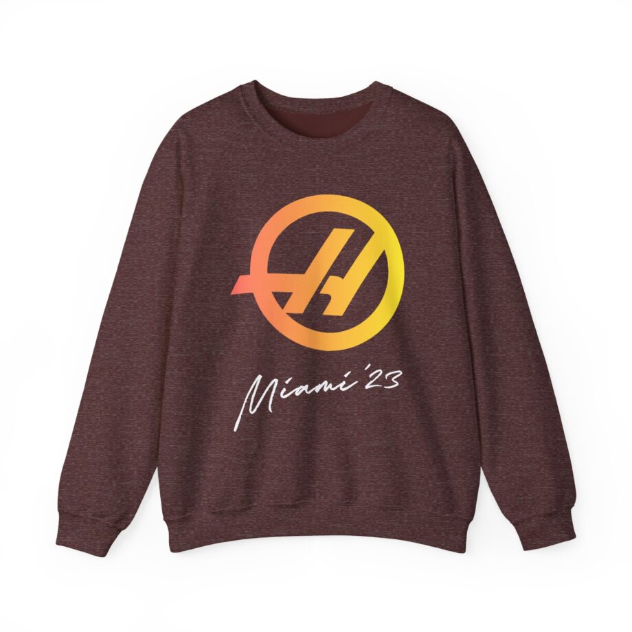Haas F1 Miami Gp Unisex Heavy Blend™ Crewneck Sweatshirt