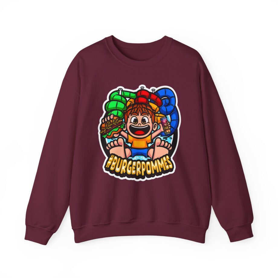 Burger Pommes Unisex Heavy Blend™ Crewneck Sweatshirt