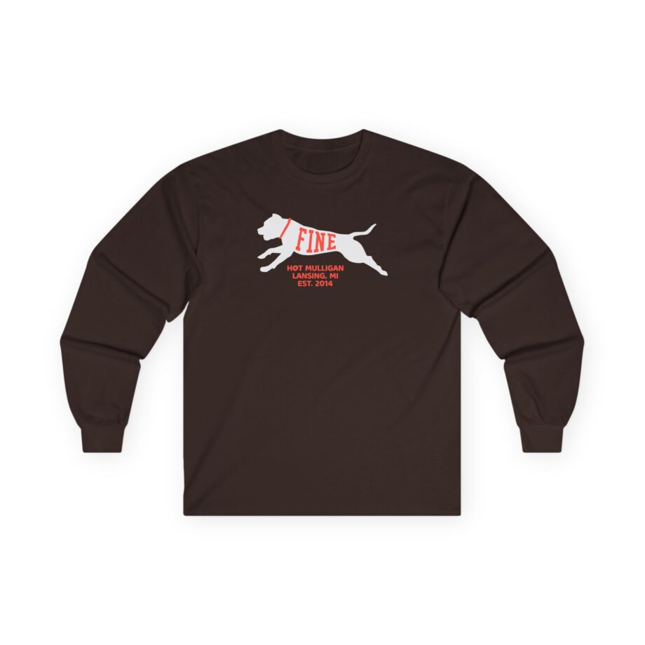 Hot Mulligan Fine Embroidered Unisex Ultra Cotton Long Sleeve Tee