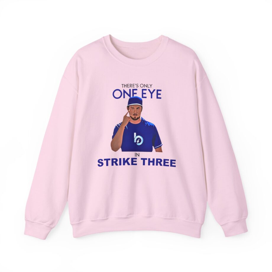 Trevor Bauer There’s Only One Eye in Strike Three Unisex Heavy Blend™ Crewneck Sweatshirt