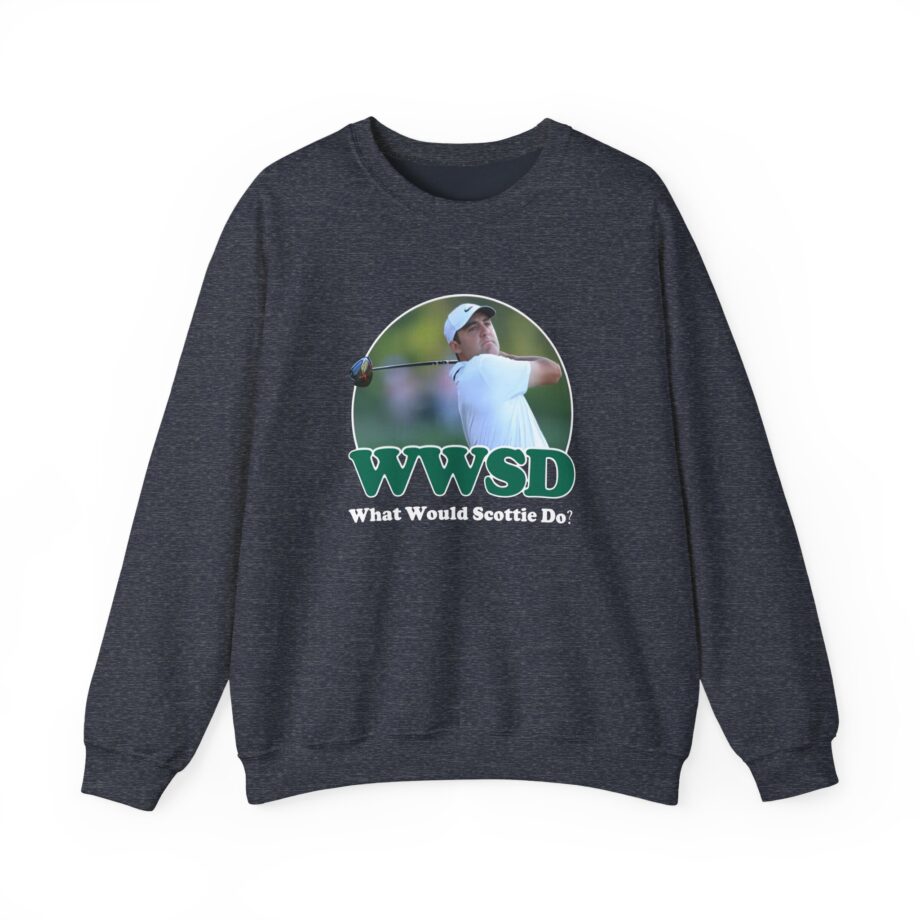 Scottie Scheffler What Would Do Wwsd Unisex Heavy Blend™ Crewneck Sweatshirt