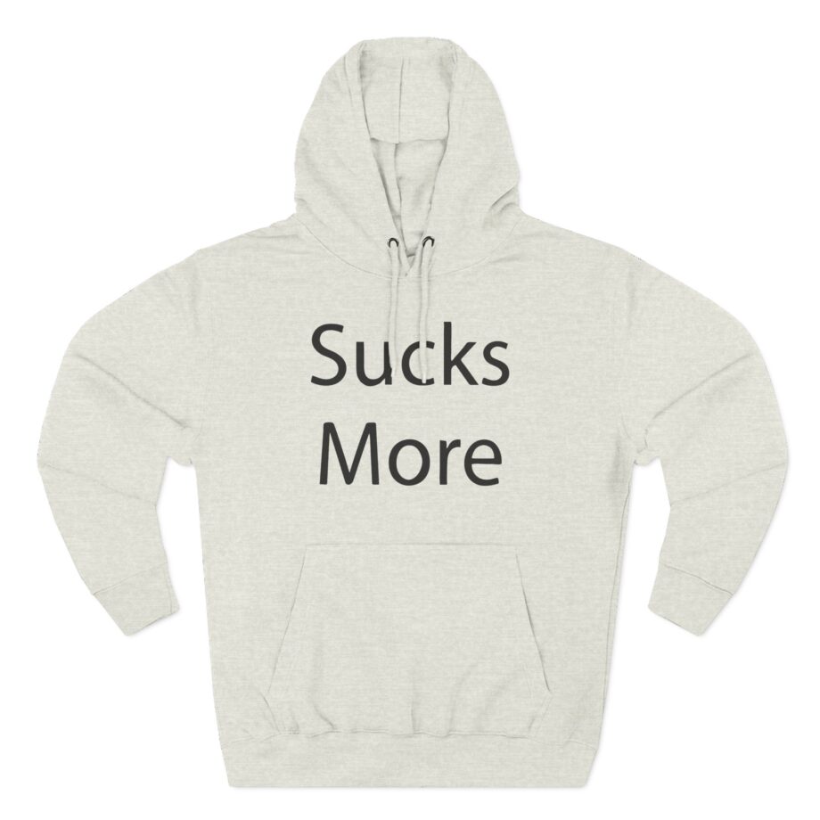 Slushy Noobz Hamzah Sucks More Tee Three-Panel Fleece Hoodie