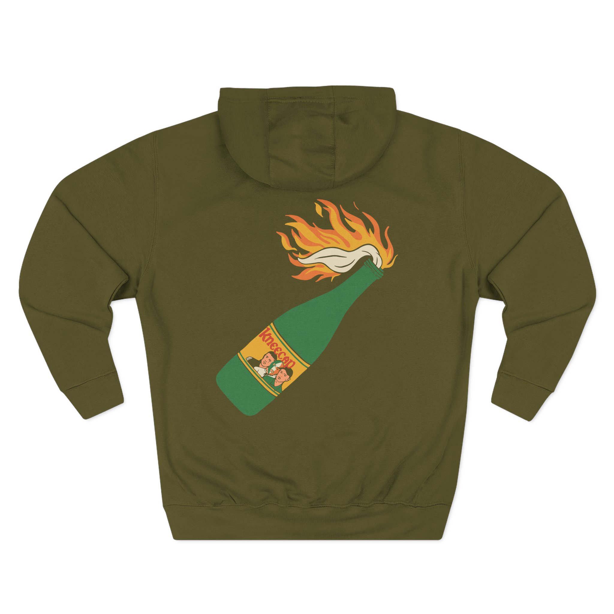 Flaming Buckfast Three-Panel Fleece Hoodie