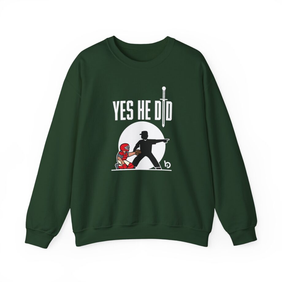 Trevor Bauer Yes He Did Unisex Heavy Blend™ Crewneck Sweatshirt