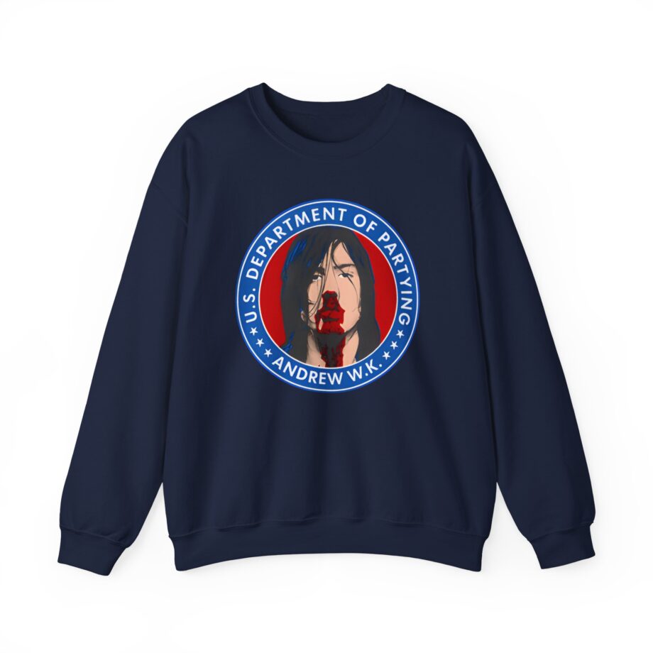 Andrew Wk Us Dept of Partying Unisex Heavy Blend™ Crewneck Sweatshirt