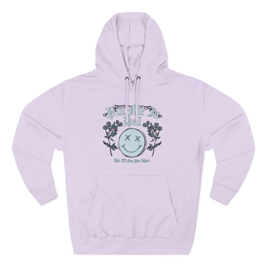 Kallmekris Put Me in Hell Three-Panel Fleece Hoodie