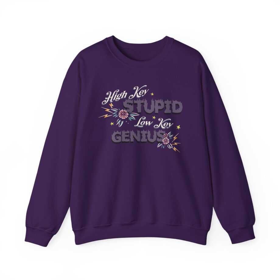 Kallmekris High Key Stupid Genius Unisex Heavy Blend™ Crewneck Sweatshirt