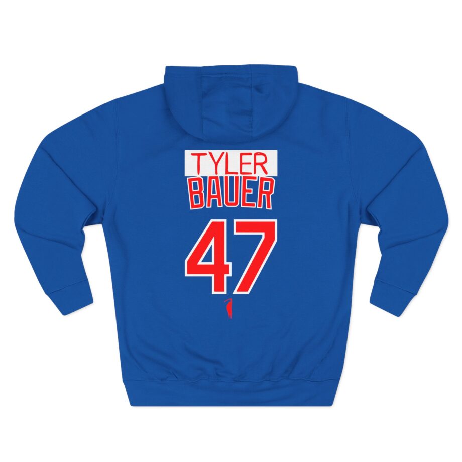 Trevor Bauer Hard Work Never Settles Three-Panel Fleece Hoodie