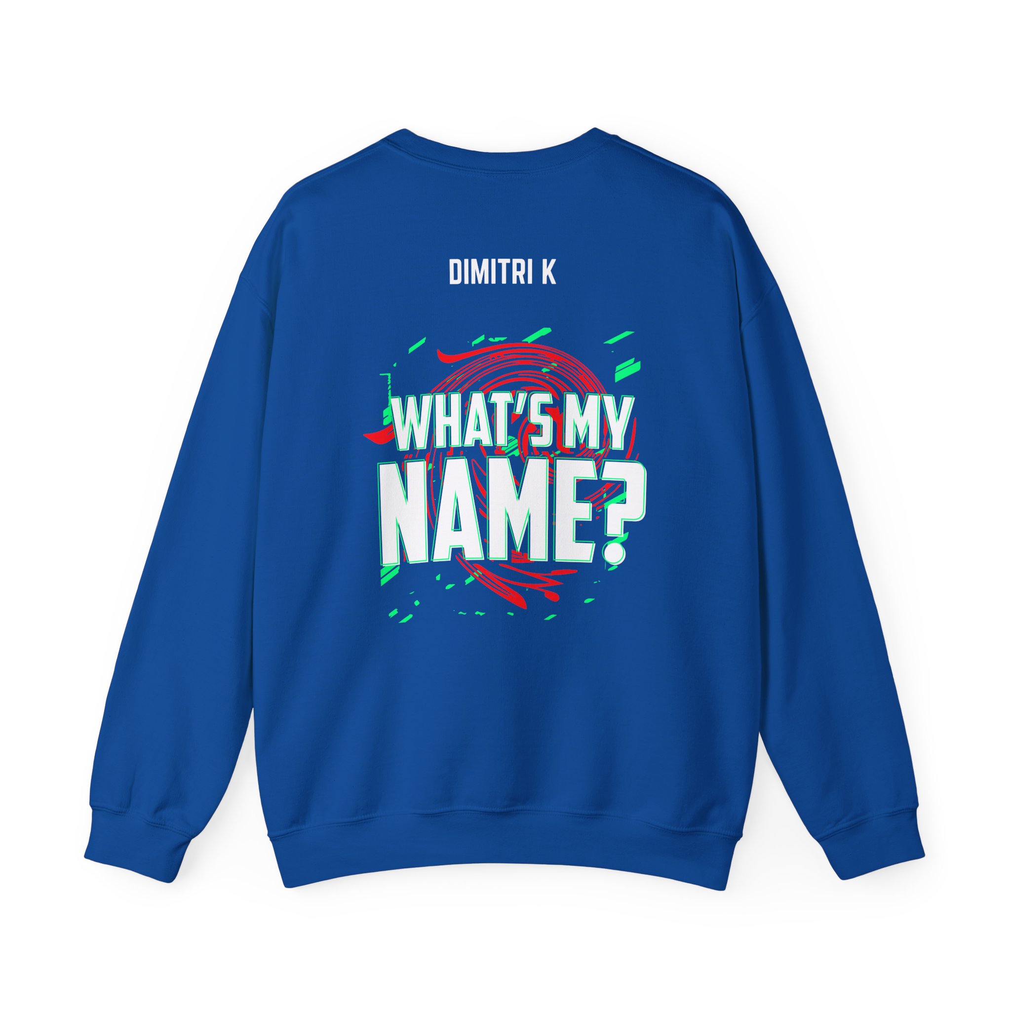 Dimitri K What’s My Name Unisex Heavy Blend™ Crewneck Sweatshirt
