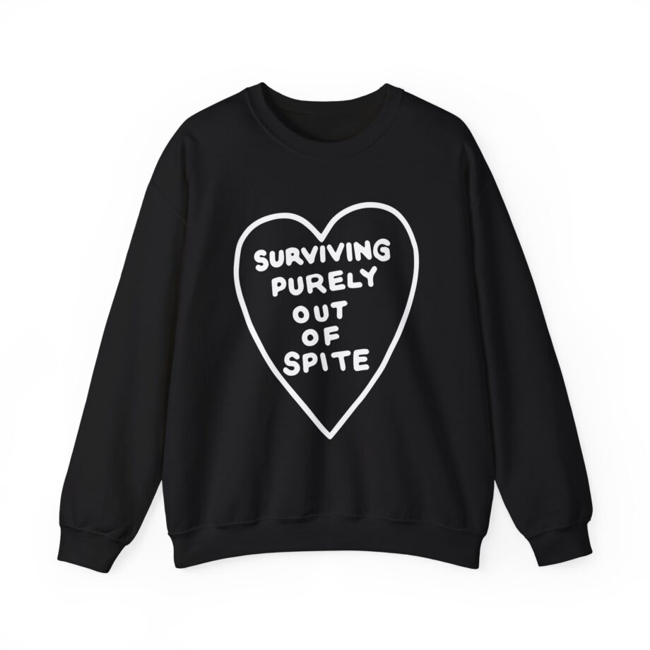 Elyse Myers Surviving Purely Out of Spite Unisex Heavy Blend™ Crewneck Sweatshirt