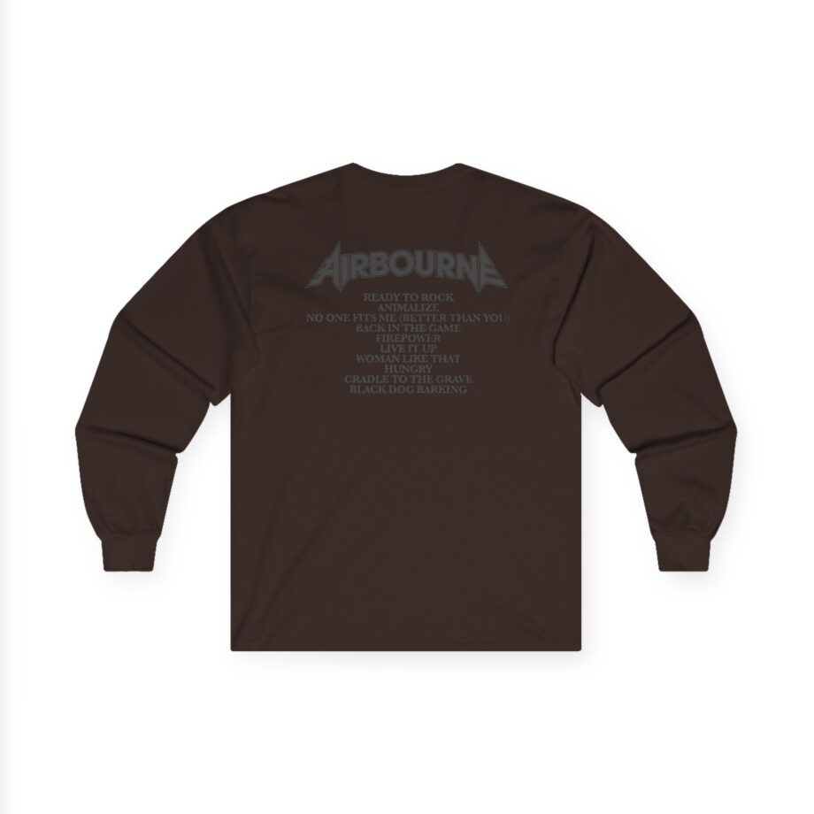 Airbourne Black Dog Barking Tracks Unisex Ultra Cotton Long Sleeve Tee