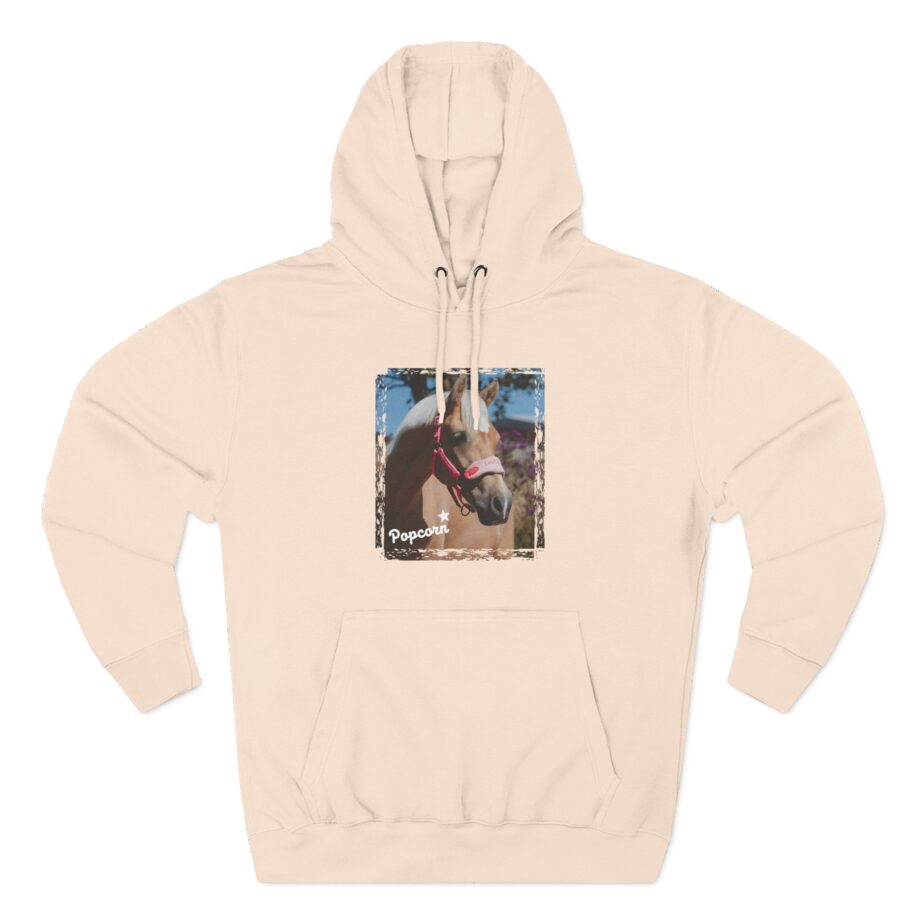 Harlow and Popcorn Three-Panel Fleece Hoodie