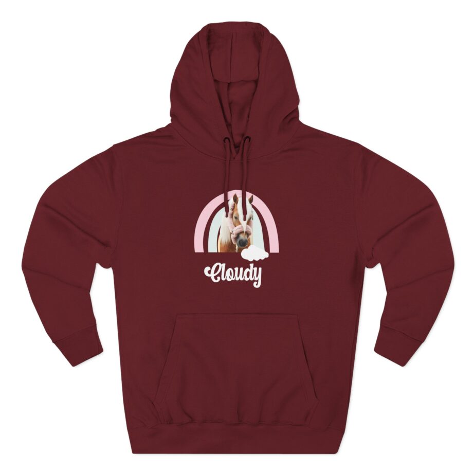Harlow and Popcorn Three-Panel Fleece Hoodie