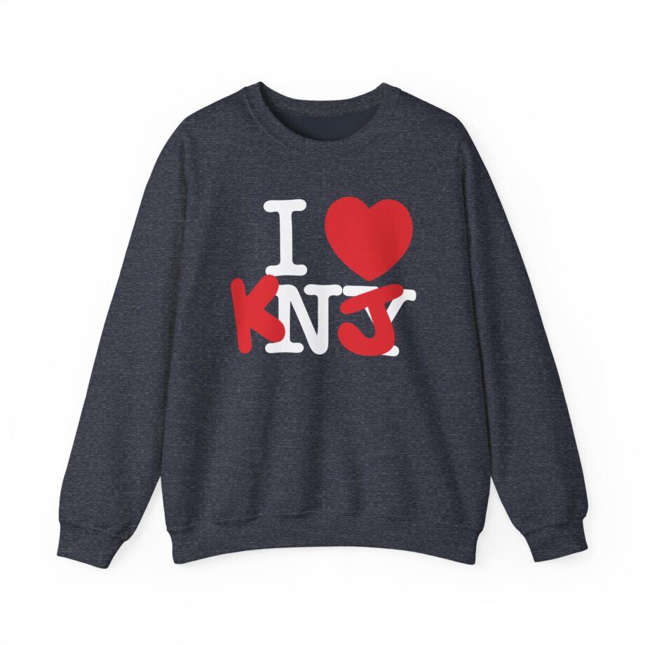 KNJ I Love Unisex Heavy Blend™ Crewneck Sweatshirt