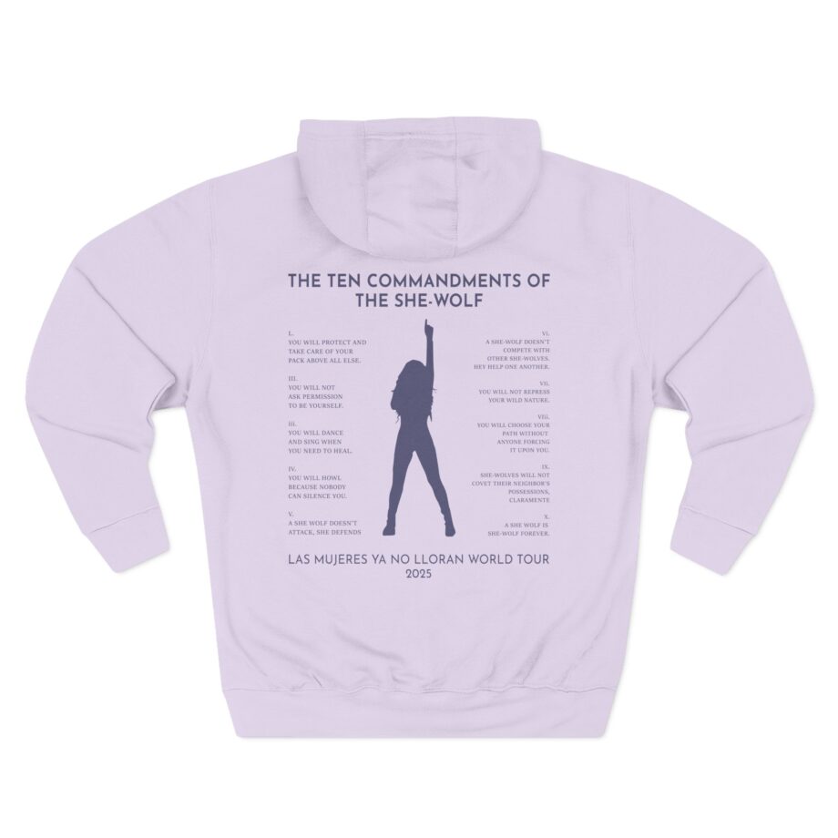 Shakira Commandments Three-Panel Fleece Hoodie