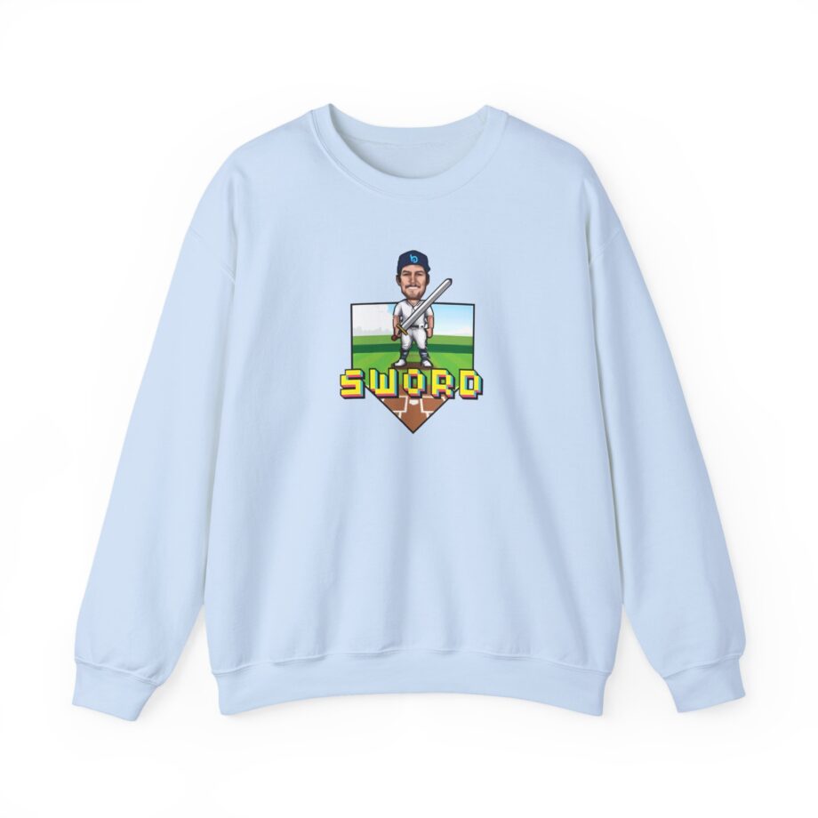 Trevor Bauer Sword Pixel Art Unisex Heavy Blend™ Crewneck Sweatshirt