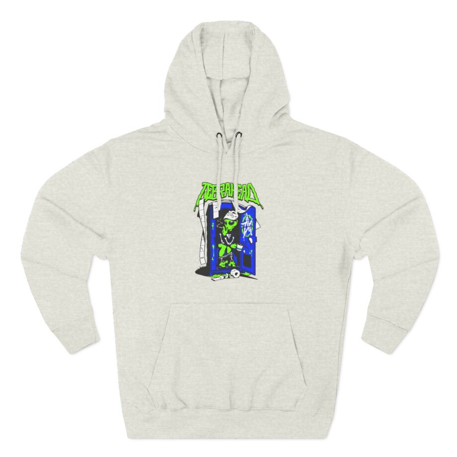 Zebrahead White ZH Coffee break Three-Panel Fleece Hoodie