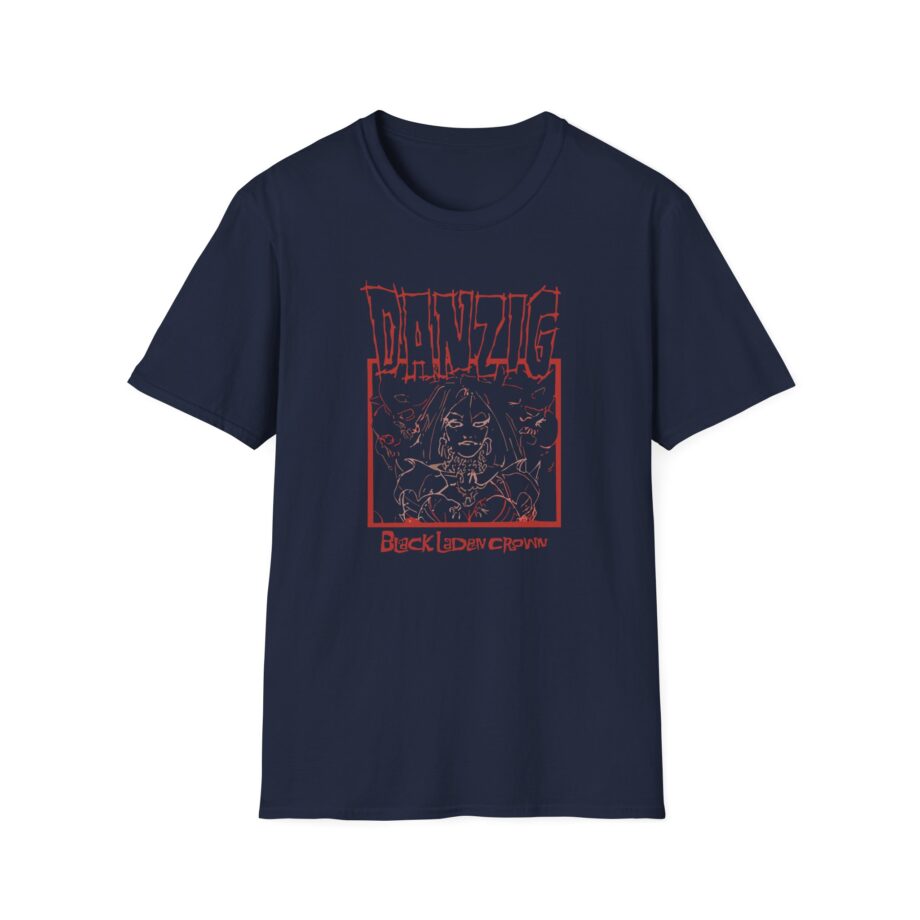 Danzig Black Laden Crown Unisex Softstyle T-Shirt