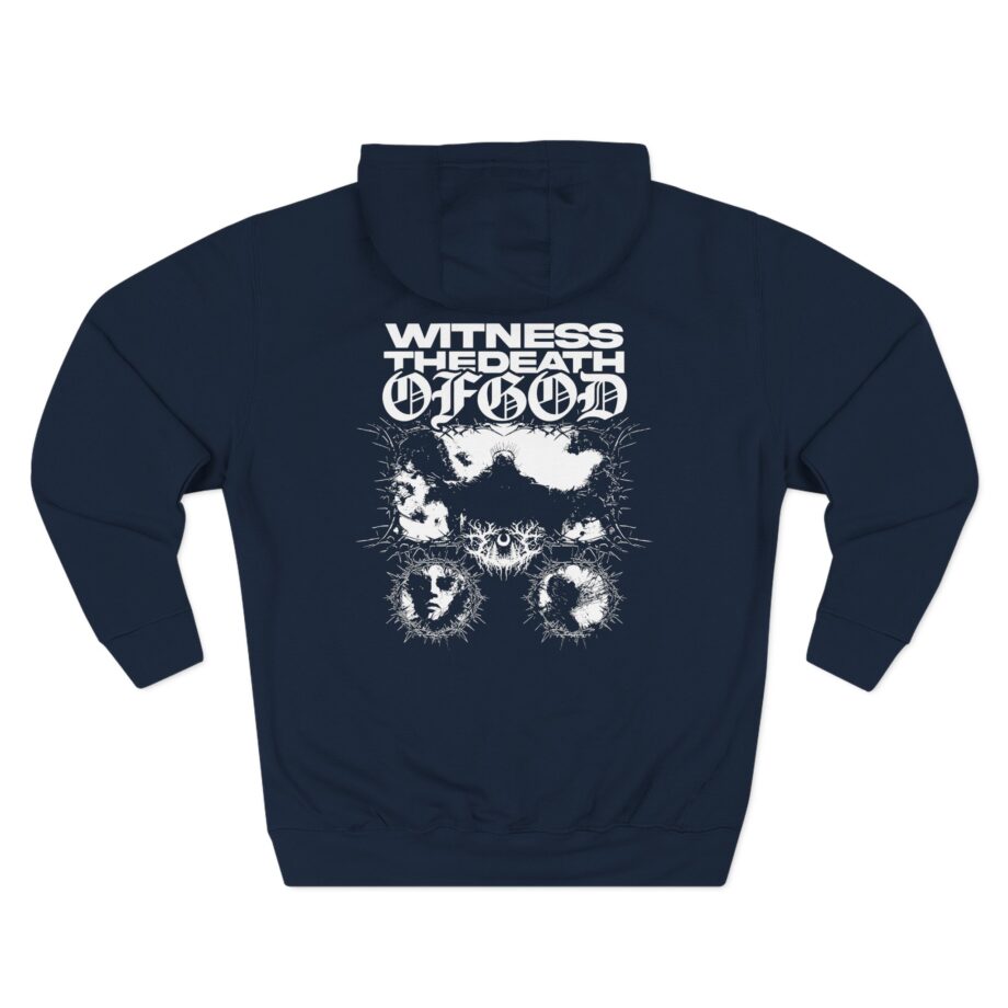 Boundaries Witness The death Of god Three-Panel Fleece Hoodie