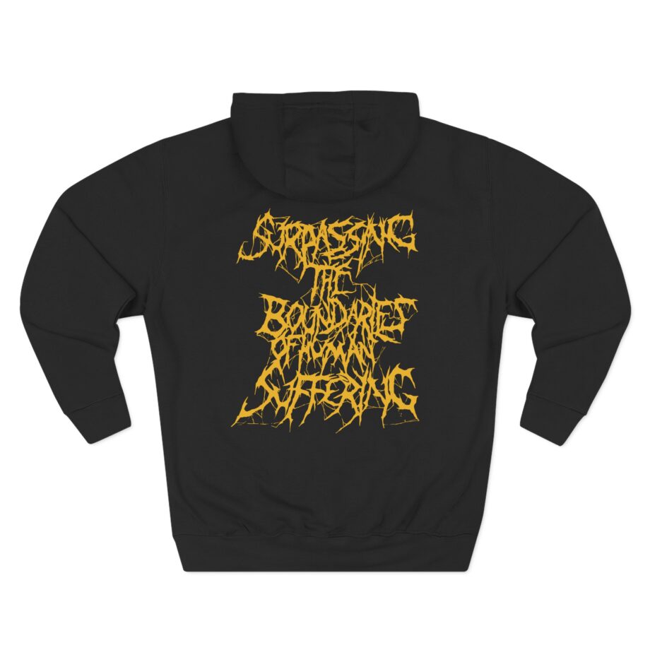 Boundaries Human Suffering Three-Panel Fleece Hoodie