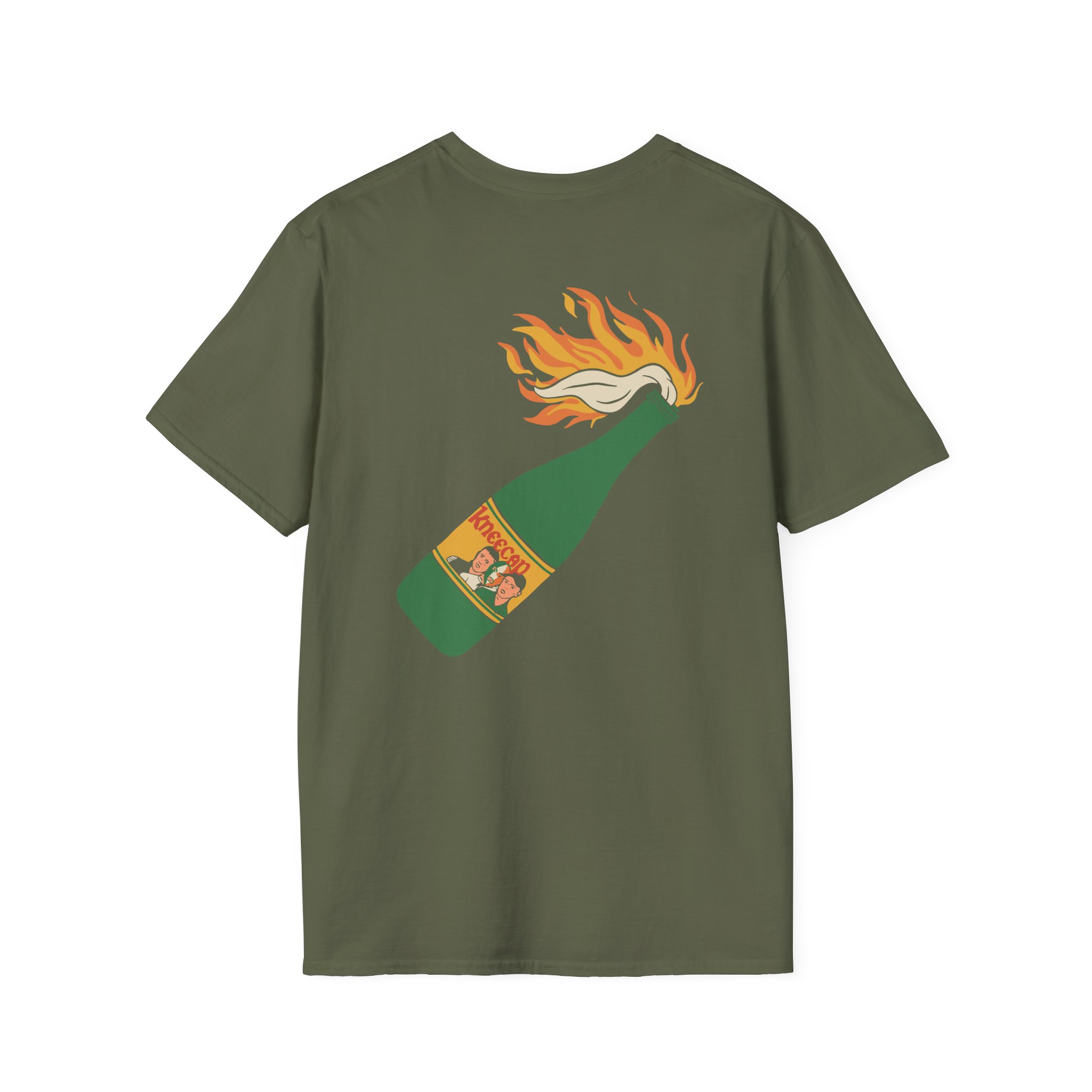 Flaming Buckfast Unisex Softstyle T-Shirt