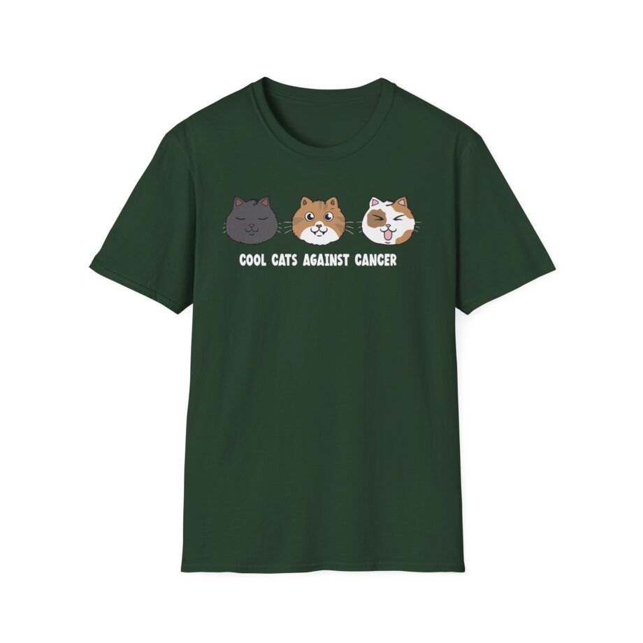 Lilsimsie  Cool Cats Against Cancer Unisex Softstyle T-Shirt