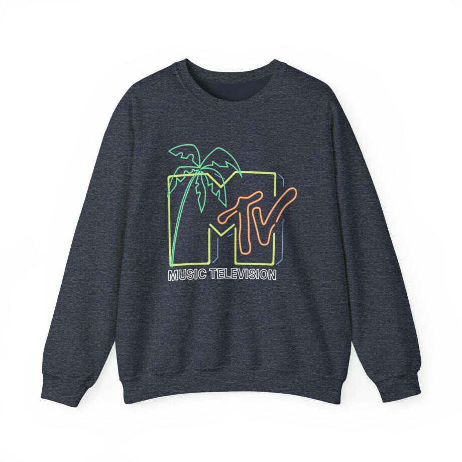 David Dobrik  Mtv Neon Light Logo Unisex Heavy Blend™ Crewneck Sweatshirt