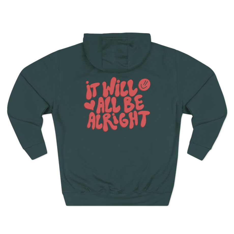 Keep Going Three-Panel Fleece Hoodie