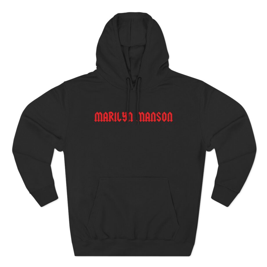 Marilyn Manson Little Cross Photo Three-Panel Fleece Hoodie