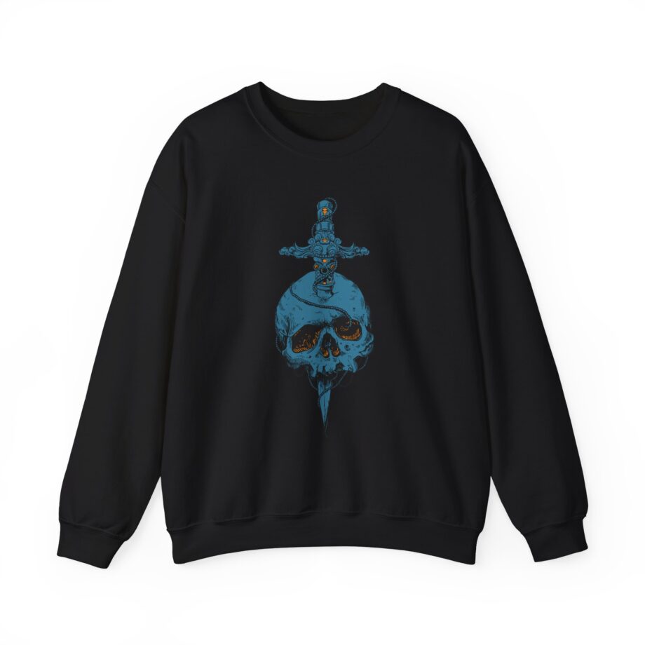 High on Fire Skull Knife Unisex Heavy Blend™ Crewneck Sweatshirt