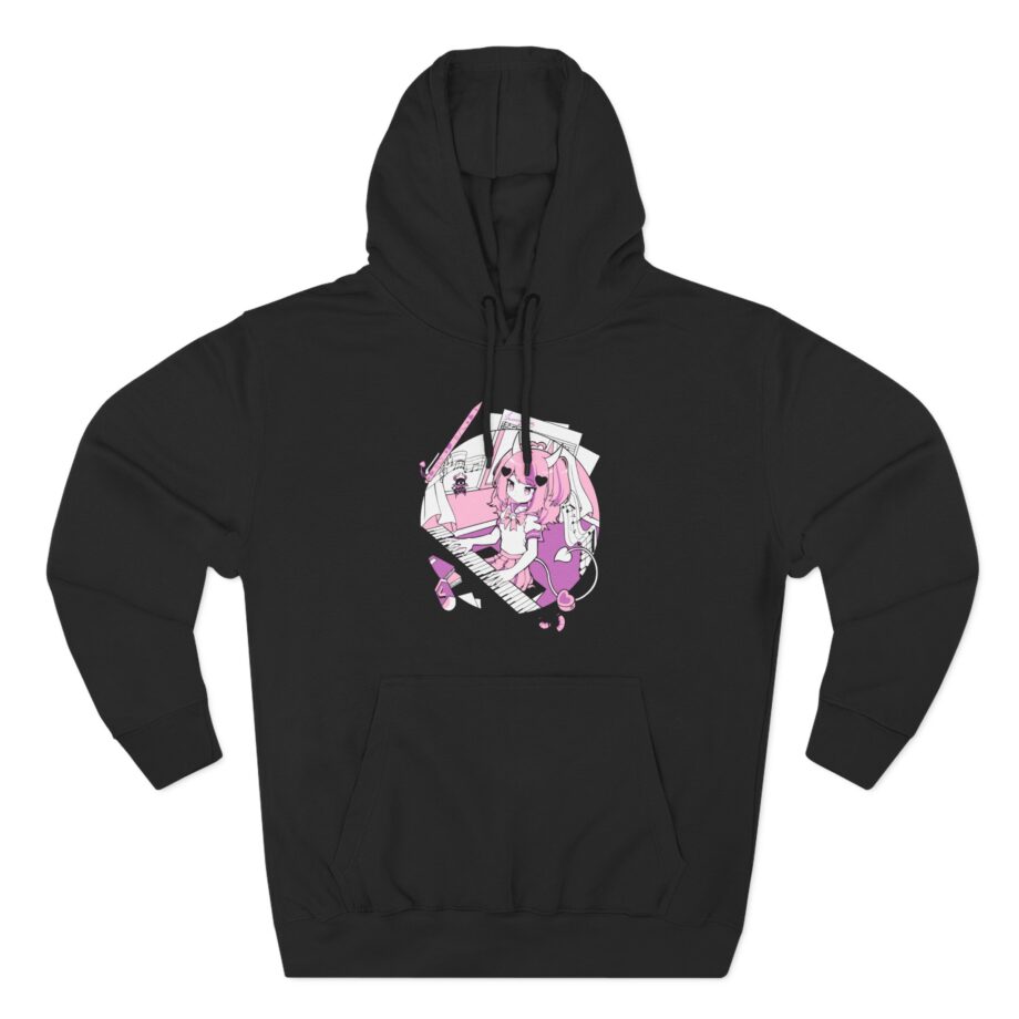 Anime Ironmouse Three-Panel Fleece Hoodie