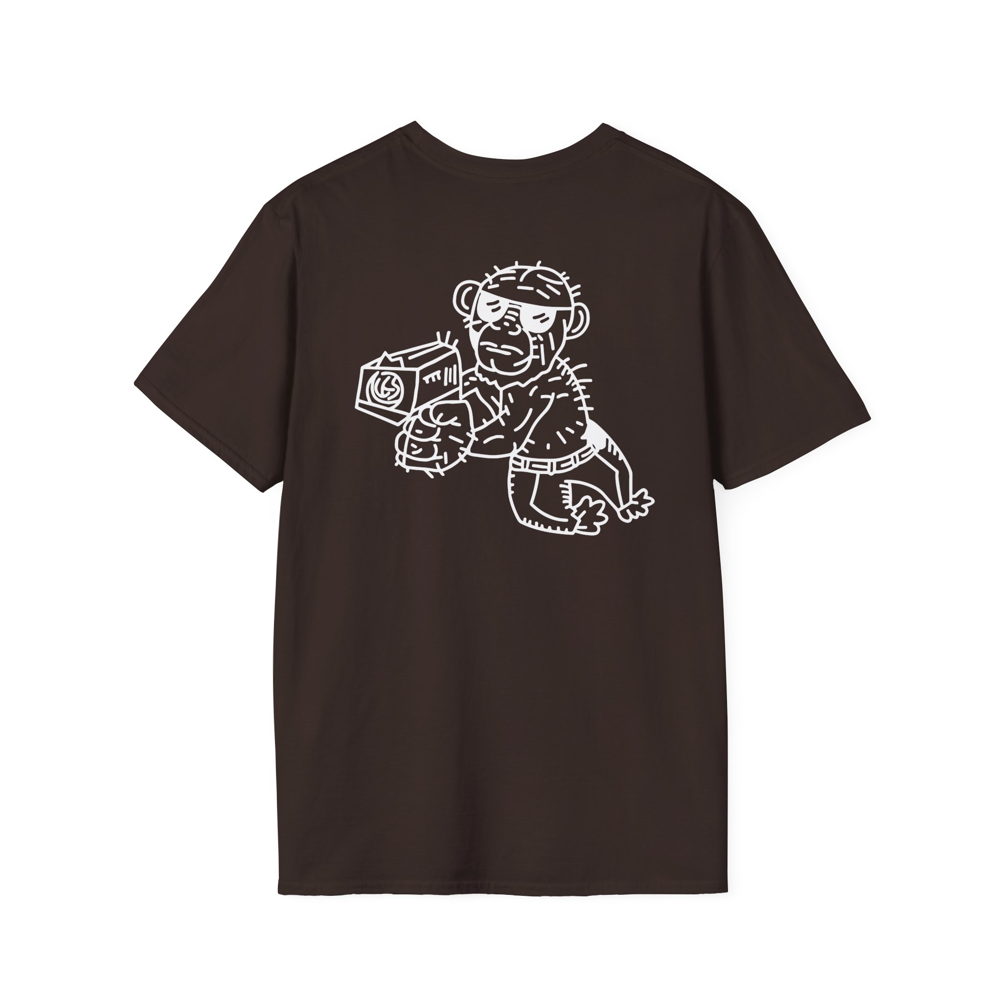 Spoonkid Detective Monke Unisex Softstyle T-Shirt