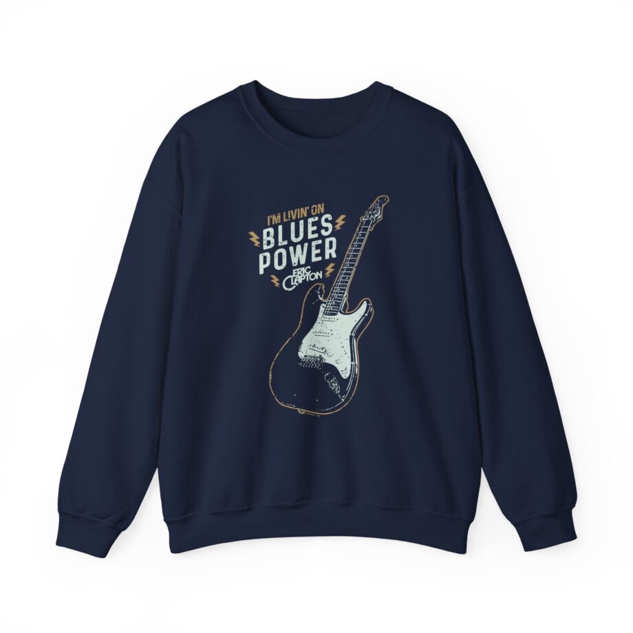 Eric Clapton Livin on Blues Power Unisex Heavy Blend™ Crewneck Sweatshirt