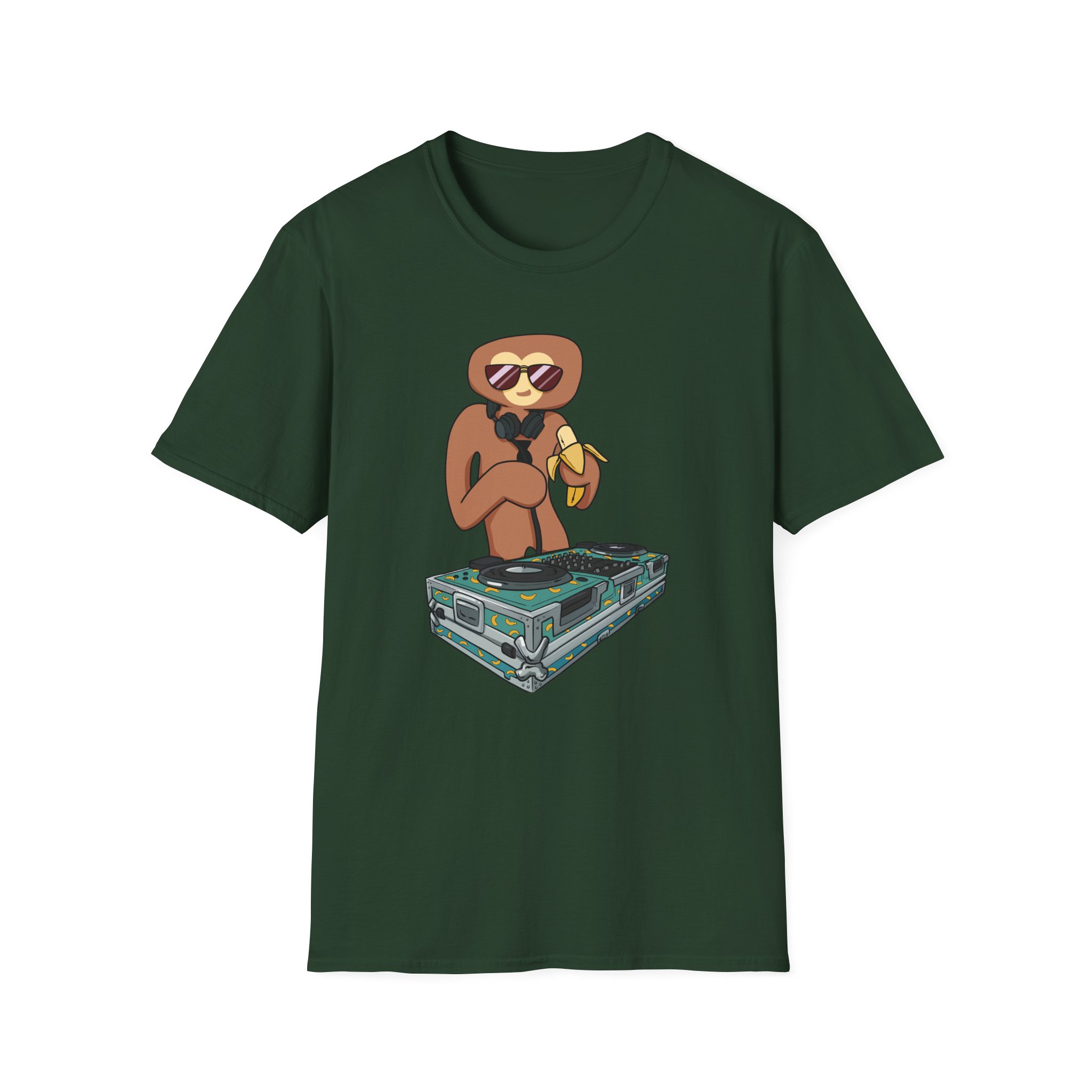 Spoonkid Dj Monke Unisex Softstyle T-Shirt