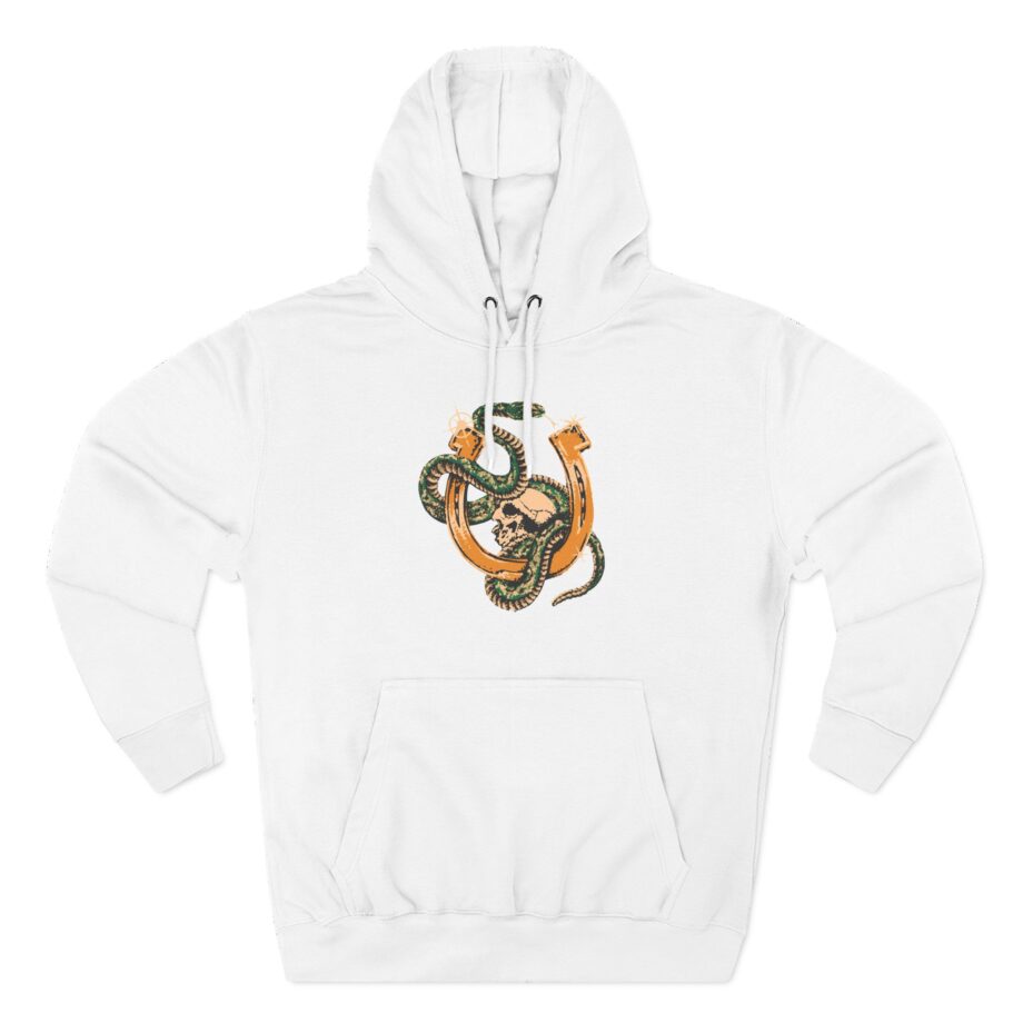 ZZ Top Snake Skull Three-Panel Fleece Hoodie