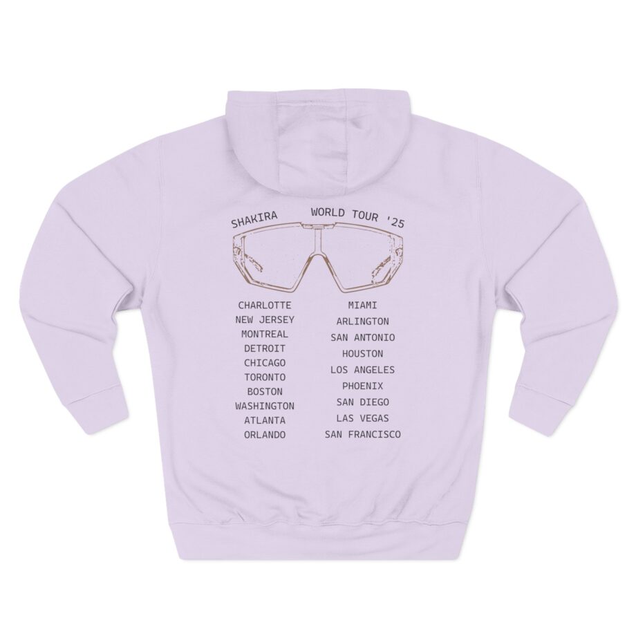 Shakira Sunglasses Three-Panel Fleece Hoodie
