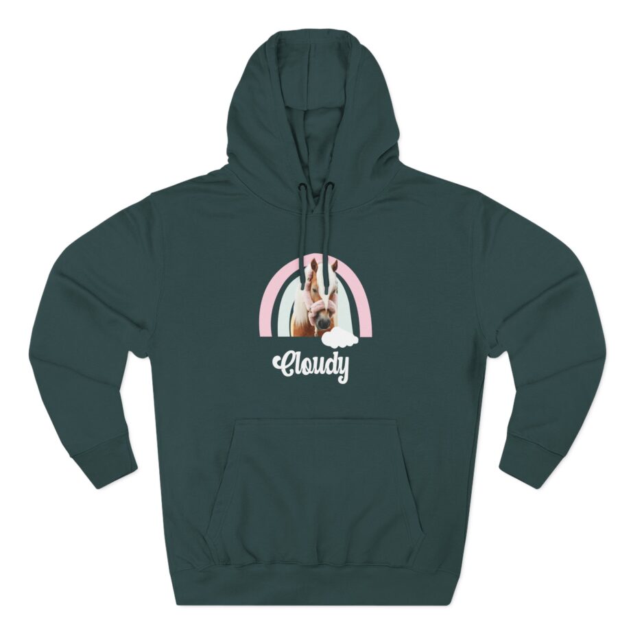 Harlow and Popcorn Three-Panel Fleece Hoodie