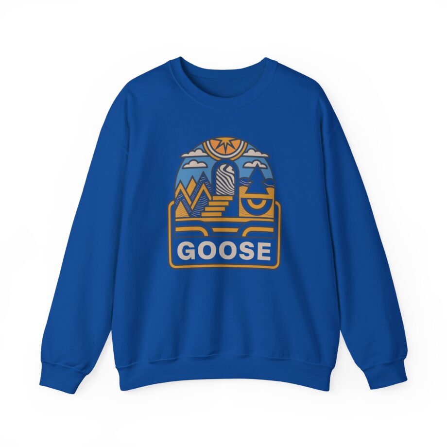 Goose Trippy Staircase Unisex Heavy Blend™ Crewneck Sweatshirt
